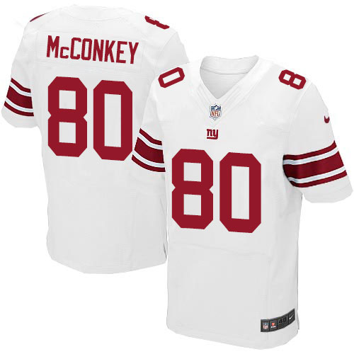 Men's Elite Phil McConkey Nike Jersey White Road - #80 NFL New York Giants